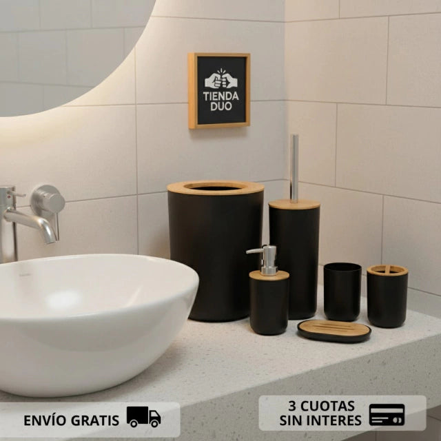 SET DE BAÑO 6 PIEZAS