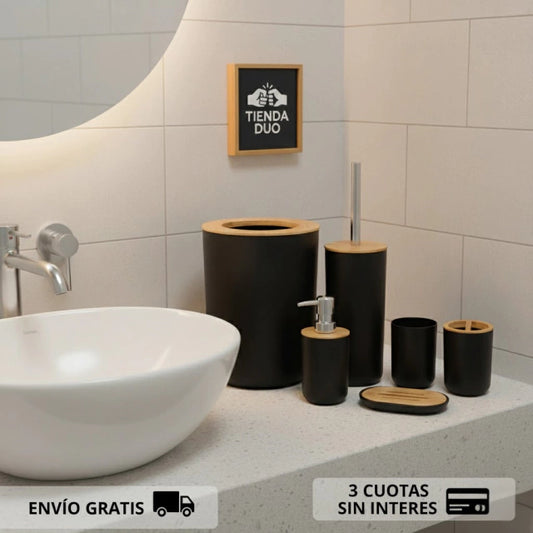 SET DE BAÑO 6 PIEZAS